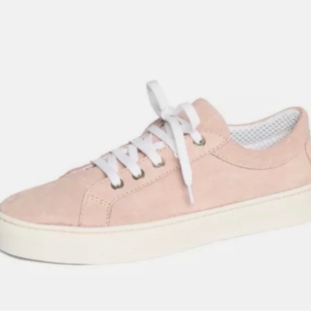 THE FLEXX Light Pink Suede Sneakers Sz 7 New